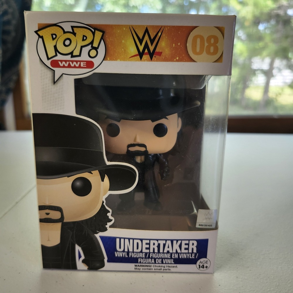 Funko Pop WWE Undertaker Vinyl Figure 08 2014 Includes Protective Case Wrestling